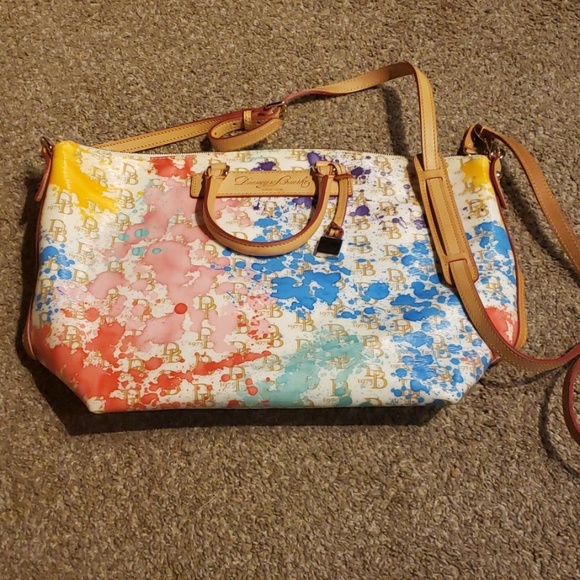 Dooney & Bourke Handbags - Dooney and Bourke paint splatter satchel